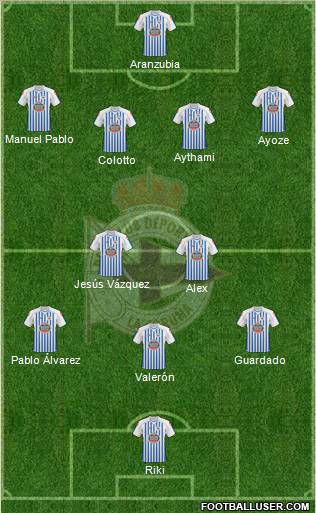 R.C. Deportivo de La Coruña S.A.D. Formation 2011