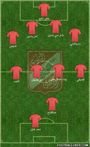 Al-Ahly Sporting Club Formation 2011