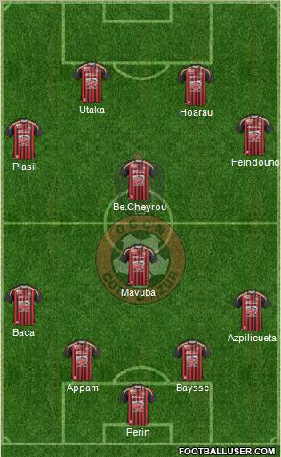 OGC Nice Côte d'Azur football formation