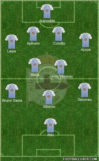 R.C. Deportivo de La Coruña S.A.D. Formation 2011