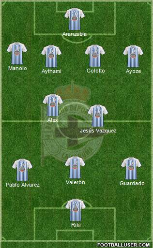 R.C. Deportivo de La Coruña S.A.D. Formation 2011