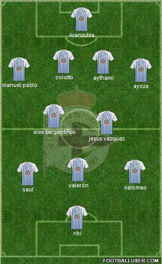 R.C. Deportivo de La Coruña S.A.D. Formation 2011