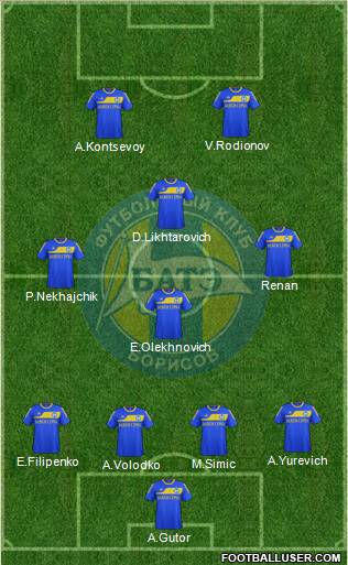 BATE Borisov Formation 2011