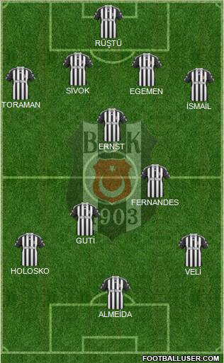 Besiktas JK Formation 2011
