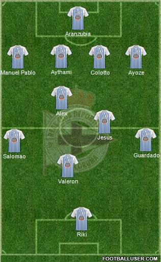 R.C. Deportivo de La Coruña S.A.D. Formation 2011