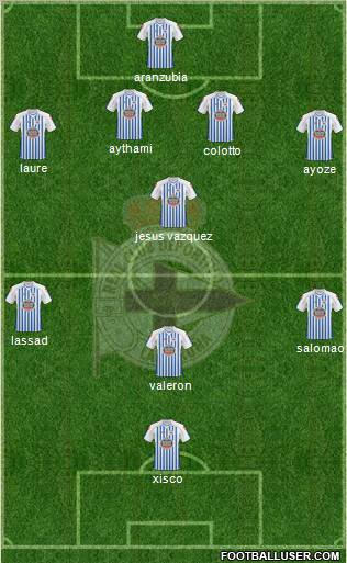 R.C. Deportivo de La Coruña S.A.D. Formation 2011
