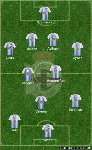 R.C. Deportivo de La Coruña S.A.D. Formation 2011