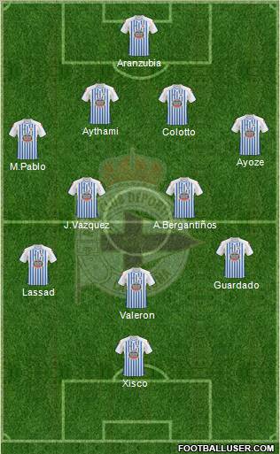 R.C. Deportivo de La Coruña S.A.D. Formation 2011