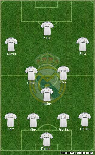 Real Madrid C.F. Formation 2011