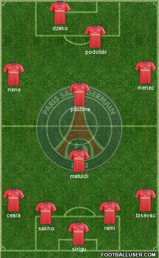 Paris Saint-Germain Formation 2011