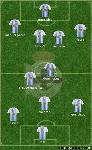 R.C. Deportivo de La Coruña S.A.D. Formation 2011