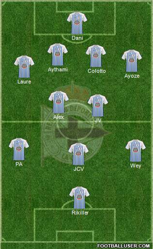 R.C. Deportivo de La Coruña S.A.D. Formation 2011