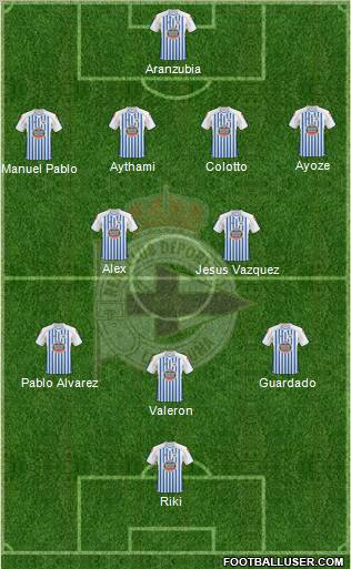 R.C. Deportivo de La Coruña S.A.D. Formation 2011