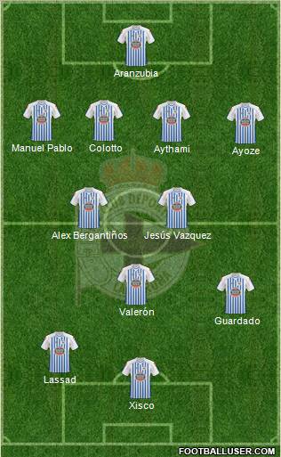 R.C. Deportivo de La Coruña S.A.D. Formation 2011