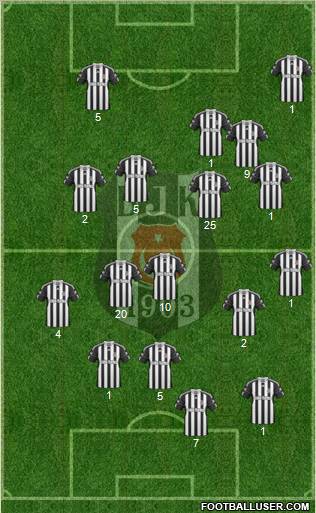 Besiktas JK Formation 2011