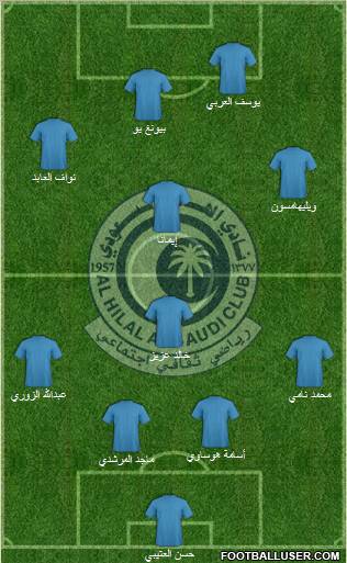 Al-Hilal (KSA) Formation 2011