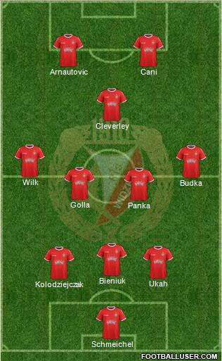Widzew Lodz Formation 2011