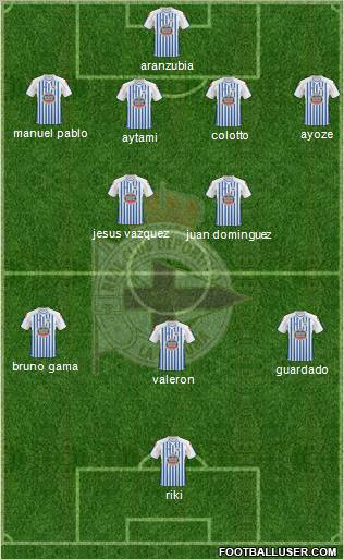 R.C. Deportivo de La Coruña S.A.D. Formation 2011