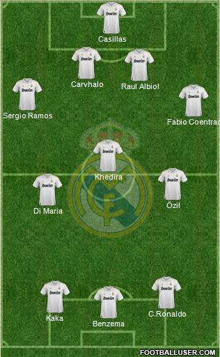 Real Madrid C.F. Formation 2011