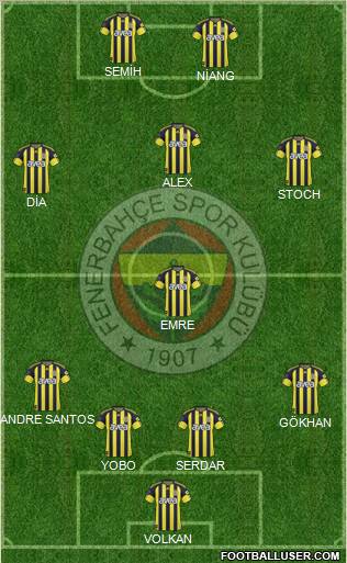 Fenerbahçe SK Formation 2011