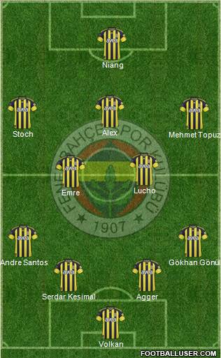 Fenerbahçe SK Formation 2011