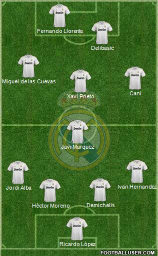 Real Madrid C.F. Formation 2011