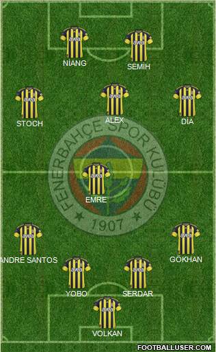 Fenerbahçe SK Formation 2011