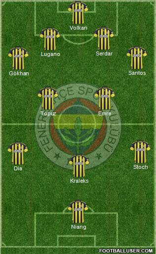 Fenerbahçe SK Formation 2011