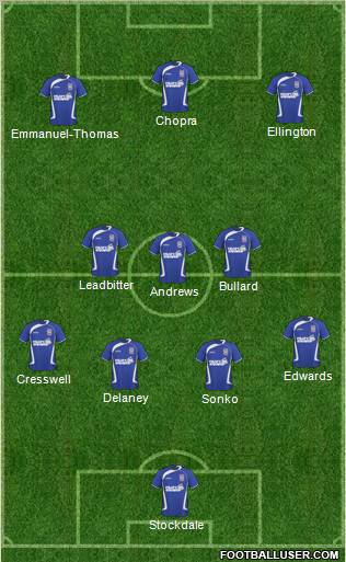 Ipswich Town Formation 2011