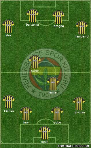 Fenerbahçe SK Formation 2011