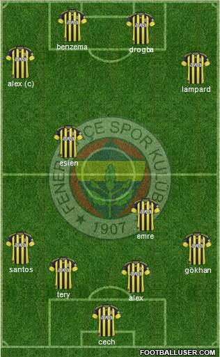 Fenerbahçe SK Formation 2011