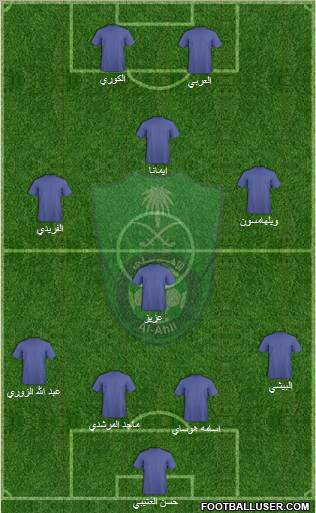 Al-Ahli (KSA) Formation 2011