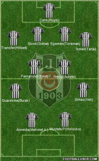 Besiktas JK Formation 2011