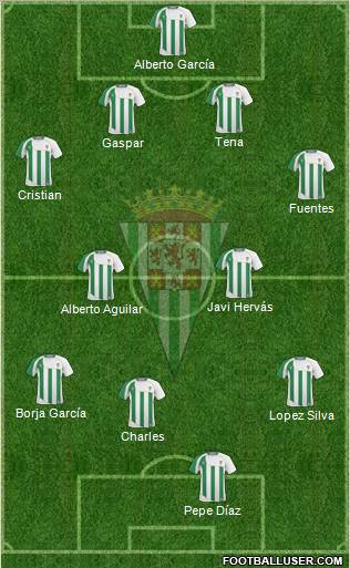 Córdoba C.F., S.A.D. football formation