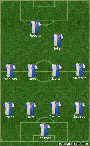 Blackburn Rovers Formation 2011