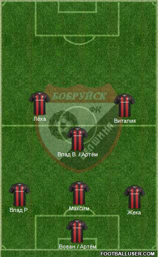 Belshina Bobruisk football formation