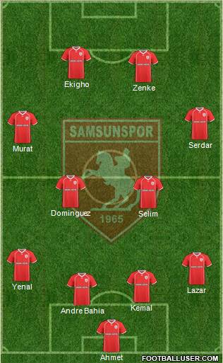 Samsunspor Formation 2011