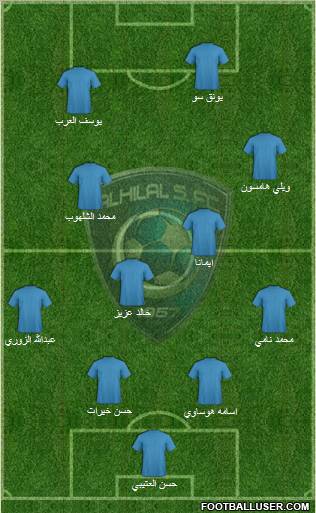 Al-Hilal (KSA) Formation 2011