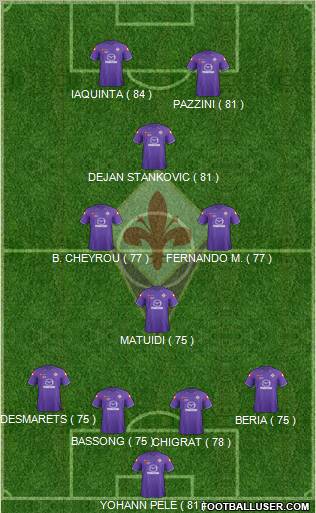 Fiorentina Formation 2011