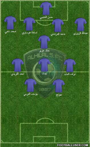 Al-Hilal (KSA) Formation 2011