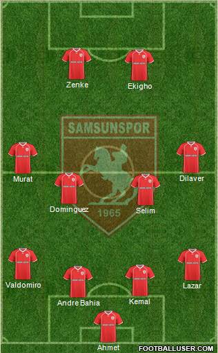 Samsunspor Formation 2011