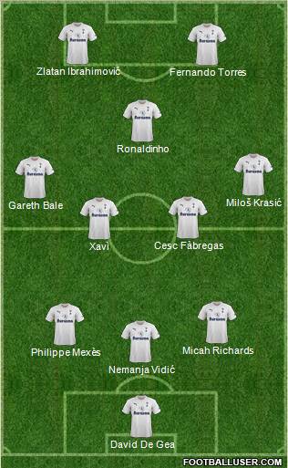 Tottenham Hotspur Formation 2011