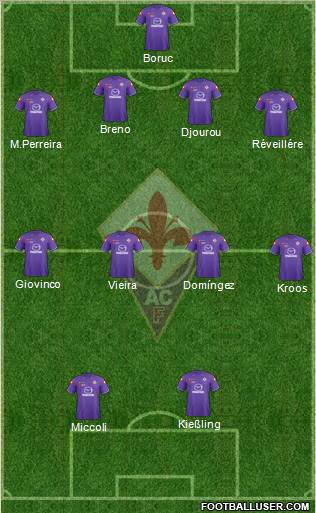Fiorentina Formation 2011