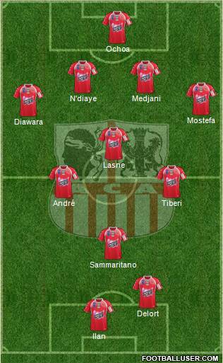 Athletic Club Ajaccien Football football formation