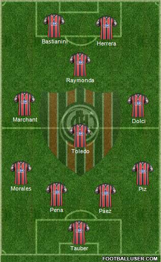 Chacarita Juniors Formation 2011