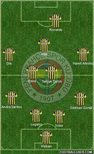 Fenerbahçe SK Formation 2011