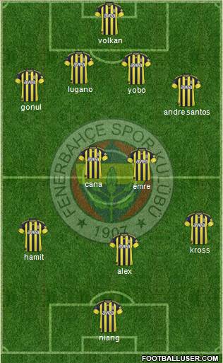 Fenerbahçe SK Formation 2011
