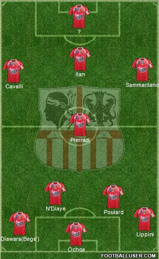 Athletic Club Ajaccien Football football formation