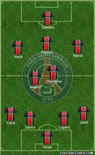 Paris Saint-Germain Formation 2011