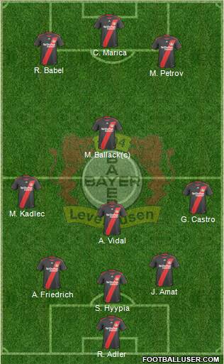 Bayer 04 Leverkusen Formation 2011
